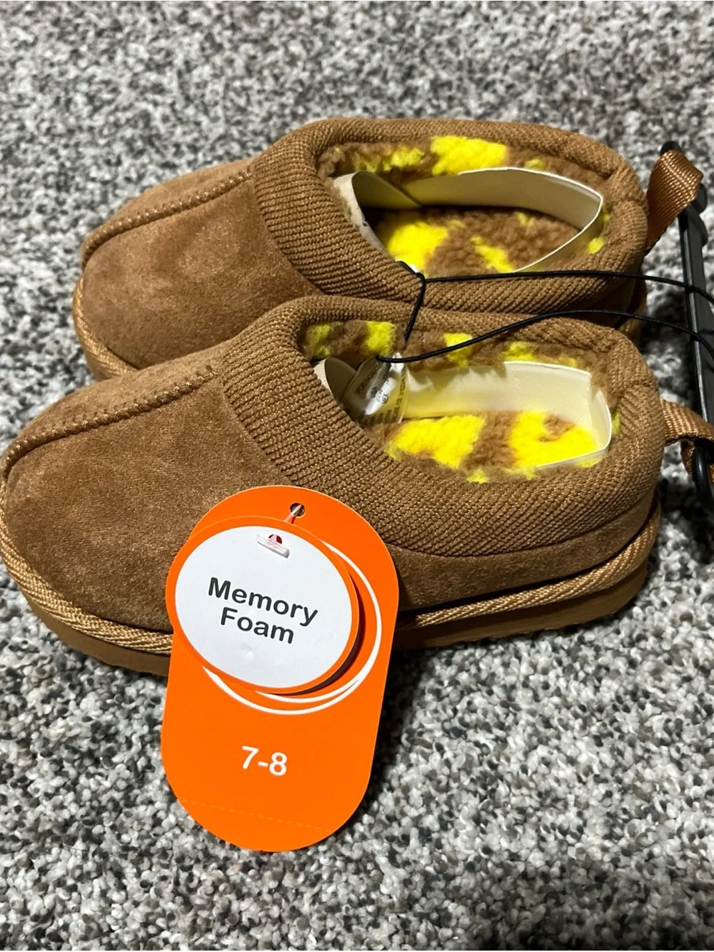 NWT Wonder Nation Toddler Girls Slippers Clog Cozy Sz 7/8